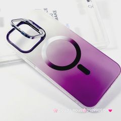 Case Ốp điện thoại iPhone Likgus Nhám Ombre Magsafe Viền Màu Không Vàng Chống Dựng khung Camera iPhone 16/Pro/Promax