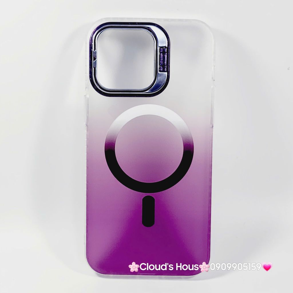 Case Ốp điện thoại iPhone Likgus Nhám Ombre Magsafe Viền Màu Không Vàng Chống Dựng khung Camera iPhone 16/Pro/Promax
