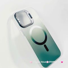 Case Ốp điện thoại iPhone Likgus Nhám Ombre Magsafe Viền Màu Không Vàng Chống Dựng khung Camera iPhone 16/Pro/Promax