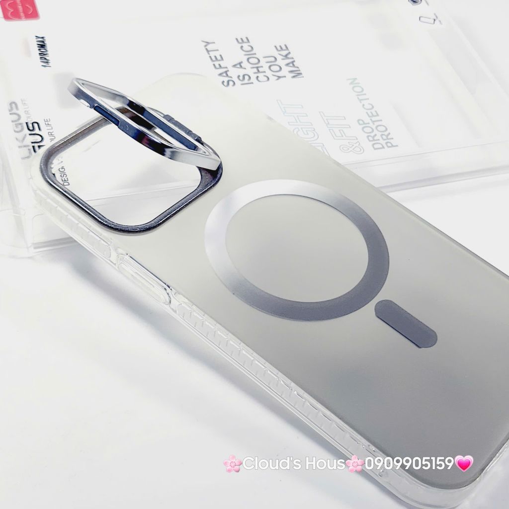 Case Ốp điện thoại iPhone Likgus Nhám Ombre Magsafe Viền Màu Không Vàng Chống Dựng khung Camera iPhone 16/Pro/Promax