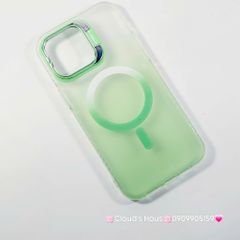 Case Ốp điện thoại iPhone Likgus Nhám Ombre Magsafe Viền Màu Không Vàng Chống Dựng khung Camera iPhone 16/Pro/Promax