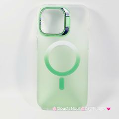 Case Ốp điện thoại iPhone Likgus Nhám Ombre Magsafe Viền Màu Không Vàng Chống Dựng khung Camera iPhone 16/Pro/Promax