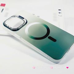 Case Ốp điện thoại iPhone Likgus Nhám Ombre Magsafe Viền Màu Không Vàng Chống Dựng khung Camera iPhone 16/Pro/Promax