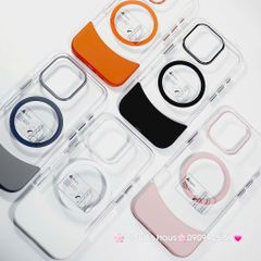 Case Ốp điện thoại iPhone Likgus Màu Bóng Khung Ráp Magsafe Siêu Mỏng Không Vàng iPhone 15/16/Pro/Promax