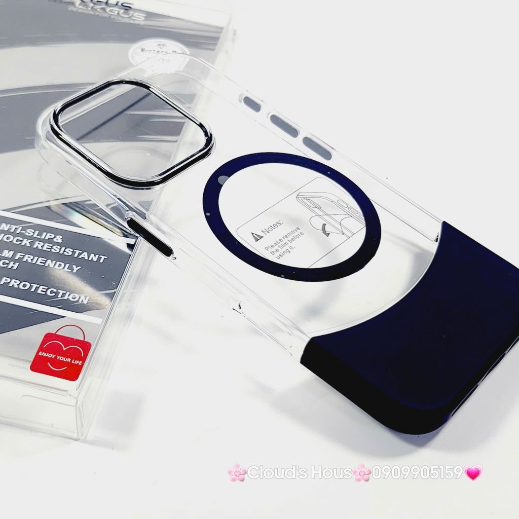 Case Ốp điện thoại iPhone Likgus Màu Bóng Khung Ráp Magsafe Siêu Mỏng Không Vàng iPhone 15/16/Pro/Promax