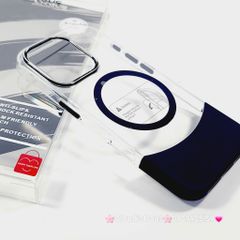 Case Ốp điện thoại iPhone Likgus Màu Bóng Khung Ráp Magsafe Siêu Mỏng Không Vàng iPhone 15/16/Pro/Promax