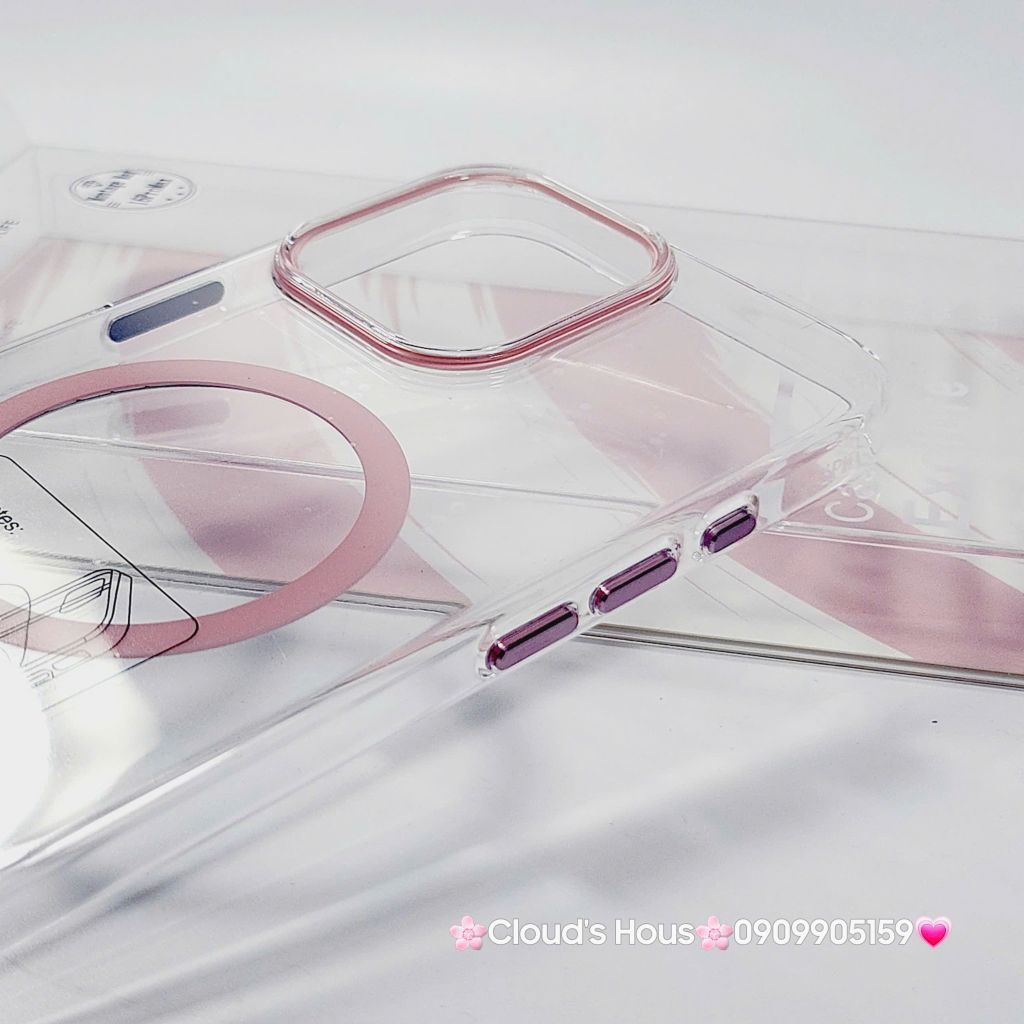 Case Ốp điện thoại iPhone Likgus Màu Bóng Khung Ráp Magsafe Siêu Mỏng Không Vàng iPhone 15/16/Pro/Promax