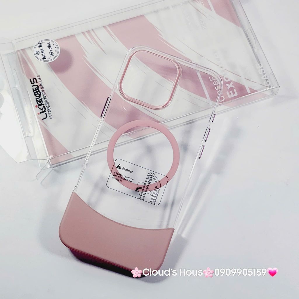 Case Ốp điện thoại iPhone Likgus Màu Bóng Khung Ráp Magsafe Siêu Mỏng Không Vàng iPhone 15/16/Pro/Promax