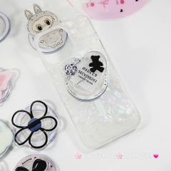 Case Ốp điện thoại iPhone Nền Trắng Ánh Xà Cừ Magsafe iPhone 11/12/13/14/15/16/Pro/Promax