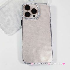Case Ốp điện thoại iPhone Trong Kim Tuyến Đính đá viền camera Bling Bling iPhone 11/12/13/14/15/16/Pro/Promax