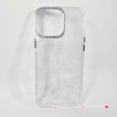 Case Ốp điện thoại iPhone Trong Kim Tuyến Đính đá viền camera Bling Bling iPhone 11/12/13/14/15/16/Pro/Promax