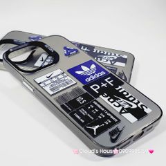 Case Ốp điện thoại iPhone Đen Nhám So Cool Adidas Stickers iPhone 11/12/13/14/15/Pro/Promax