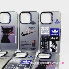 Case Ốp điện thoại iPhone Đen Nhám So Cool Nike Stickers iPhone 11/12/13/14/15/Pro/Promax