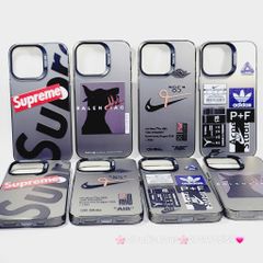 Case Ốp điện thoại iPhone Đen Nhám So Cool Adidas Stickers iPhone 11/12/13/14/15/Pro/Promax