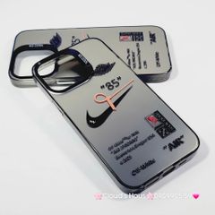 Case Ốp điện thoại iPhone Đen Nhám So Cool Nike Stickers iPhone 11/12/13/14/15/Pro/Promax