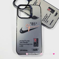 Case Ốp điện thoại iPhone Đen Nhám So Cool Nike Stickers iPhone 11/12/13/14/15/Pro/Promax
