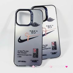 Case Ốp điện thoại iPhone Đen Nhám So Cool Nike Stickers iPhone 11/12/13/14/15/Pro/Promax
