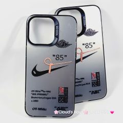 Case Ốp điện thoại iPhone Đen Nhám So Cool Nike Stickers iPhone 11/12/13/14/15/Pro/Promax