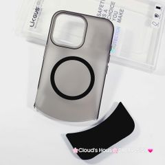 Case Ốp điện thoại iPhone Likgus Màu Nhám Khung Ráp Magsafe Siêu Mỏng Không Vàng iPhone 15/16/Pro/Promax