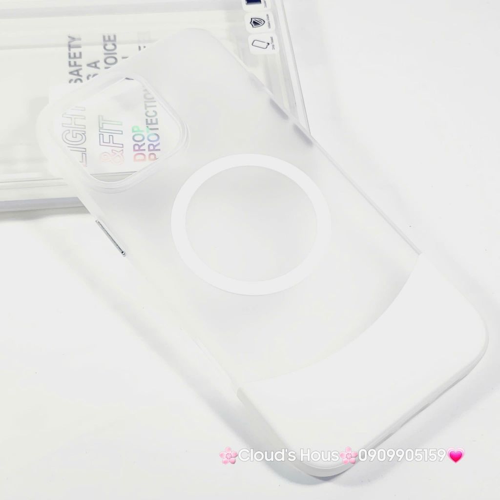 Case Ốp điện thoại iPhone Likgus Màu Nhám Khung Ráp Magsafe Siêu Mỏng Không Vàng iPhone 15/16/Pro/Promax