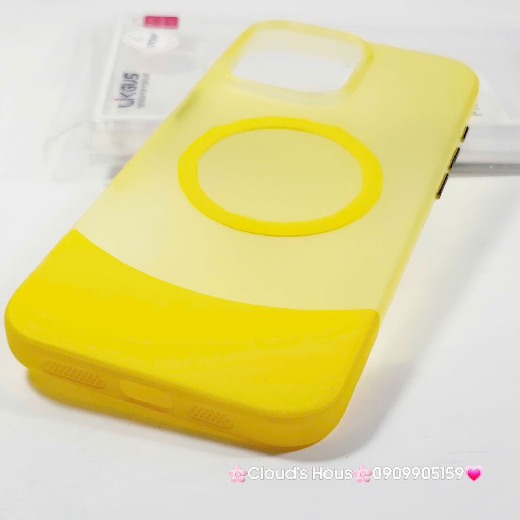 Case Ốp điện thoại iPhone Likgus Màu Nhám Khung Ráp Magsafe Siêu Mỏng Không Vàng iPhone 15/16/Pro/Promax