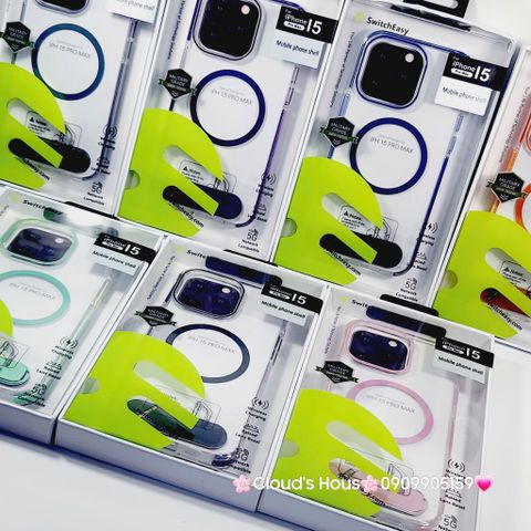 Case Ốp điện thoại iPhone SwitchEasy Trong Magsafe Chống dựng iPhone 16/Pro/Promax