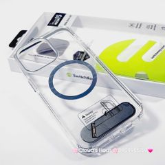 Case Ốp điện thoại iPhone SwitchEasy Trong Magsafe Chống dựng iPhone 16/Pro/Promax
