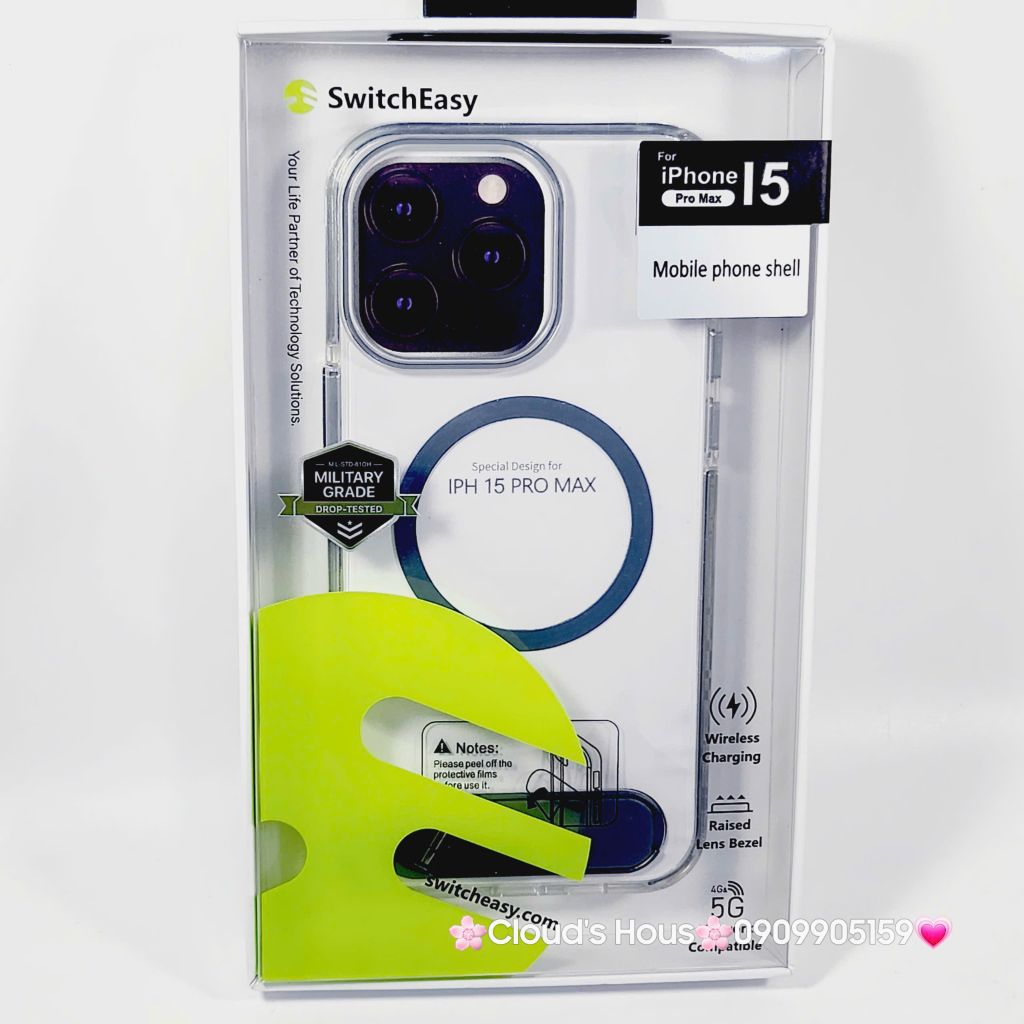 Case Ốp điện thoại iPhone SwitchEasy Trong Magsafe Chống dựng iPhone 16/Pro/Promax