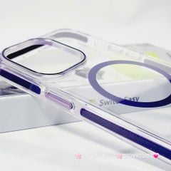 Case Ốp điện thoại iPhone SwitchEasy Trong Magsafe Chống dựng iPhone 16/Pro/Promax