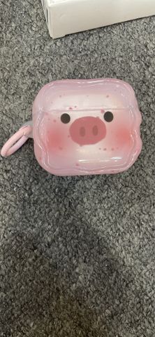 Cover Case Vỏ bảo vệ Airpod heo hồng Icon Nổi Trong Xanh Phao Gợn Sóng Kèm Charm Airpod 1/2/3/4/Pro/Pro2