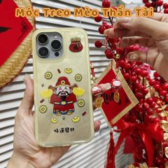 Móc Điện Thoại Móc Túi Phụ Kiện Đẹp Mèo Thần Tài Mini chất liệu sứ