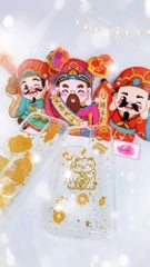 Case Ốp điện thoại iPhone Mèo May Mắn thỏi vàng trong dẻo iPhone 11/12/13/14/15/16/Pro/Promax TẾT