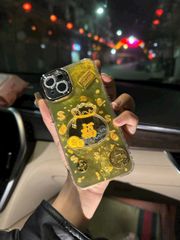 Case Ốp điện thoại iPhone TÚI TIỀN thỏi vàng lông vũ iPhone 11/12/13/14/15/16/Pro/Promax TẾT
