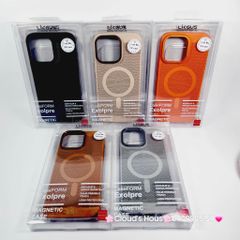 Case Ốp điện thoại iPhone Likgus Magsafe Nhiều Màu Lưng Lưới iPhone 15/16/Pro/Promax