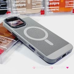 Case Ốp điện thoại iPhone Likgus Magsafe Nhiều Màu Lưng Lưới iPhone 15/16/Pro/Promax