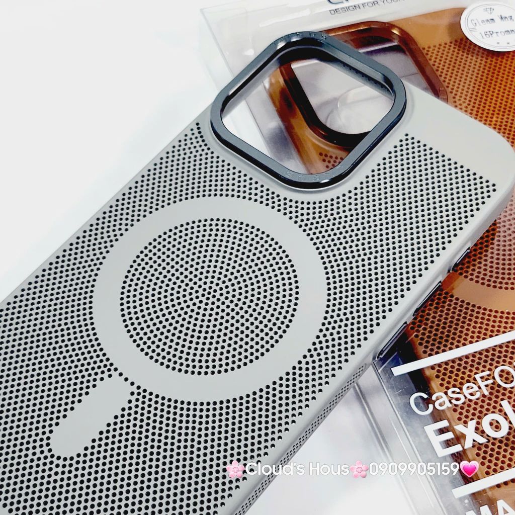 Case Ốp điện thoại iPhone Likgus Magsafe Nhiều Màu Lưng Lưới iPhone 15/16/Pro/Promax