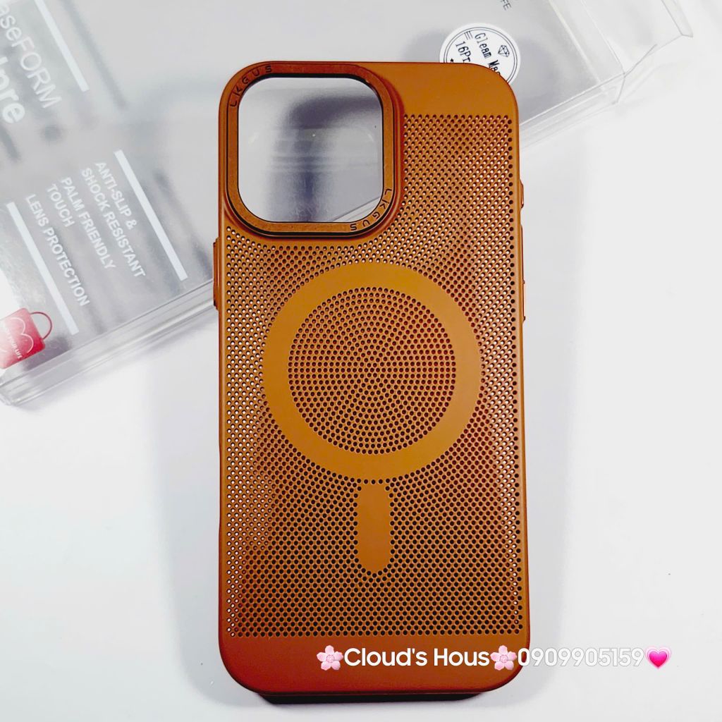 Case Ốp điện thoại iPhone Likgus Magsafe Nhiều Màu Lưng Lưới iPhone 15/16/Pro/Promax