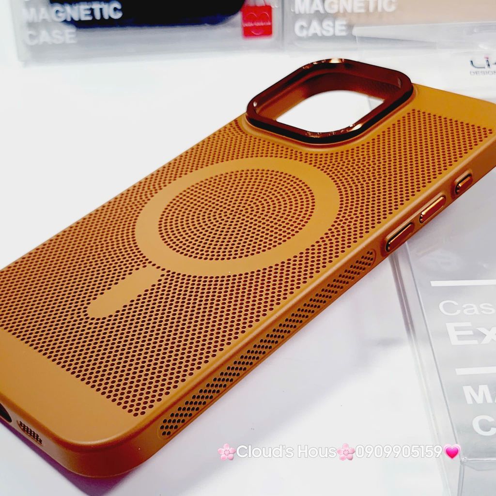 Case Ốp điện thoại iPhone Likgus Magsafe Nhiều Màu Lưng Lưới iPhone 15/16/Pro/Promax