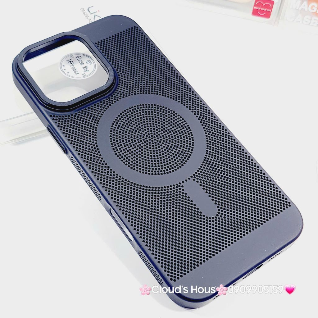 Case Ốp điện thoại iPhone Likgus Magsafe Nhiều Màu Lưng Lưới iPhone 15/16/Pro/Promax
