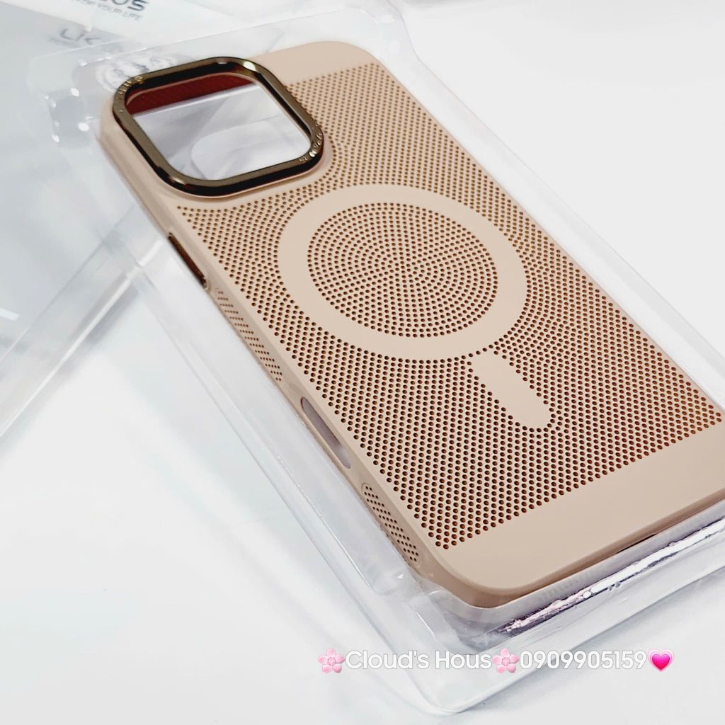 Case Ốp điện thoại iPhone Likgus Magsafe Nhiều Màu Lưng Lưới iPhone 15/16/Pro/Promax