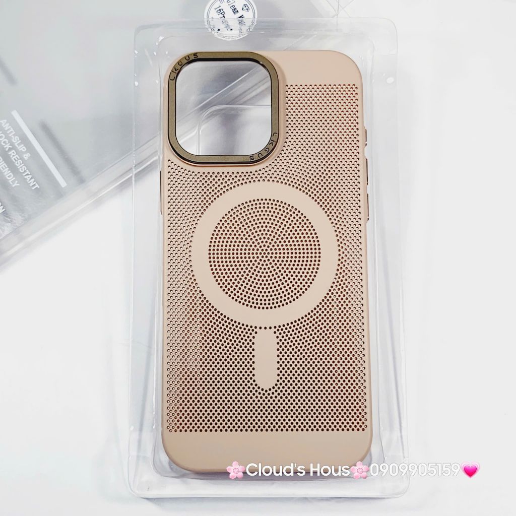 Case Ốp điện thoại iPhone Likgus Magsafe Nhiều Màu Lưng Lưới iPhone 15/16/Pro/Promax