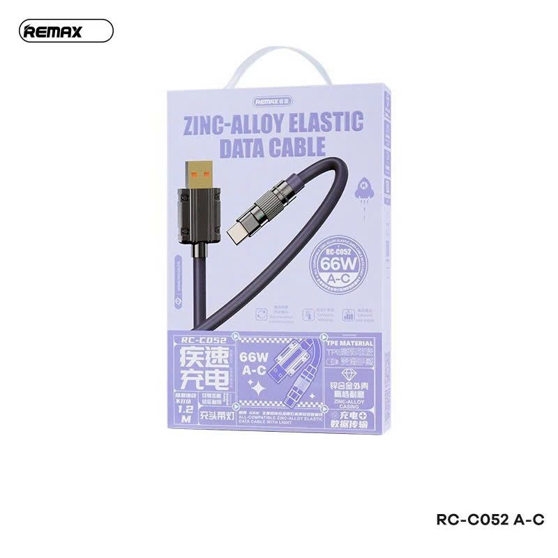 Cáp sạc nhanh 66W REMAX RC-C052 (u-c) Usb ra Type-C chính hãng
