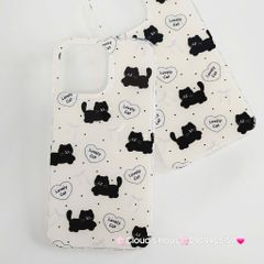 Case Ốp điện thoại iPhone Mèo Đen Lovely Cat iPhone 13/15/16/Pro/Promax