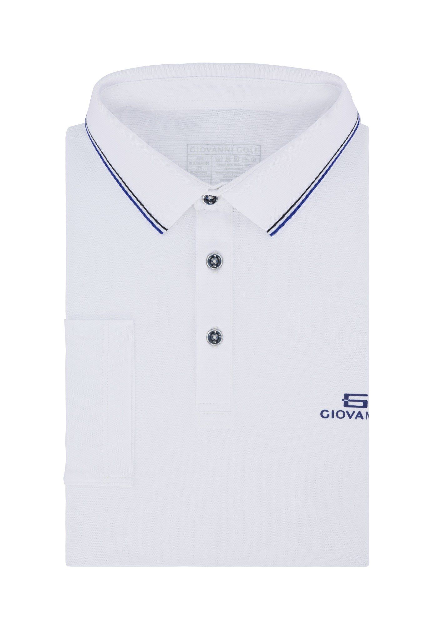  Áo phông Golf dài tay nam GLP0011-1WH 