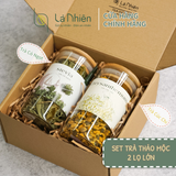  SET TÂM (2 lọ trà L) -  Quà tặng phụ nữ, thầy cô giáo, mẹ, sếp 