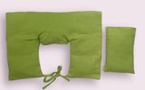  Combo Gối chườm cổ vai gáy + Túi Chườm Mix Hoa Lá Thảo Mộc 24*24cm (Màu xanh lá) 