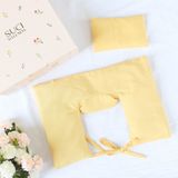  Combo Gối chườm cổ vai gáy + Túi Chườm Mix Hoa Lá Thảo Mộc 18*12cm (Màu vàng) 