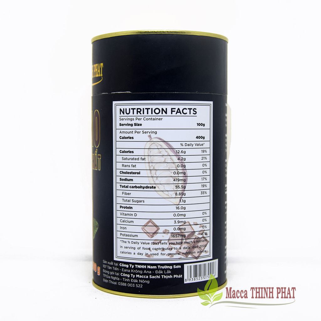 Bột ca cao nguyên chất Thịnh Phát 500gr