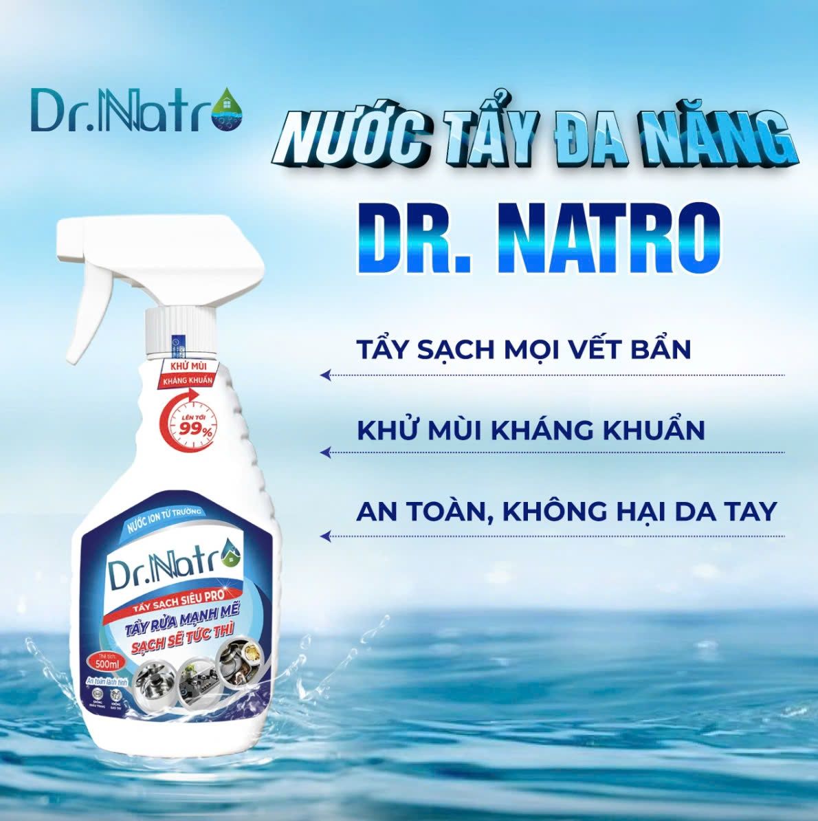 Nước Tẩy Rửa Dr. Natro 500ml – DINH KHANH SHOP