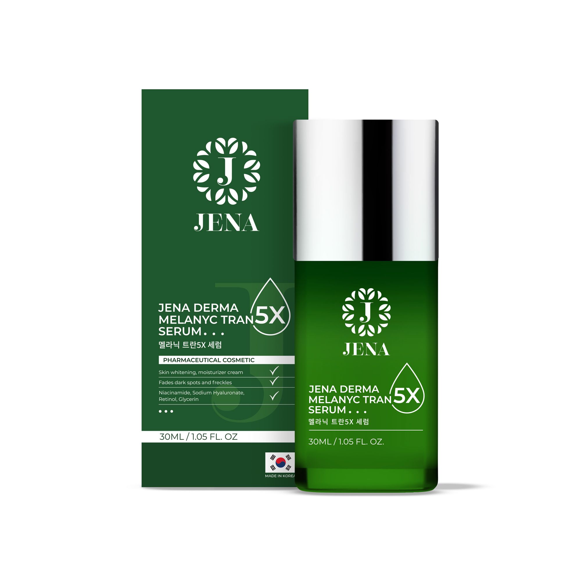  Tinh chất ức chế nám trắng sáng Jena - Jena Derma Melanyc Tran5X Serum 